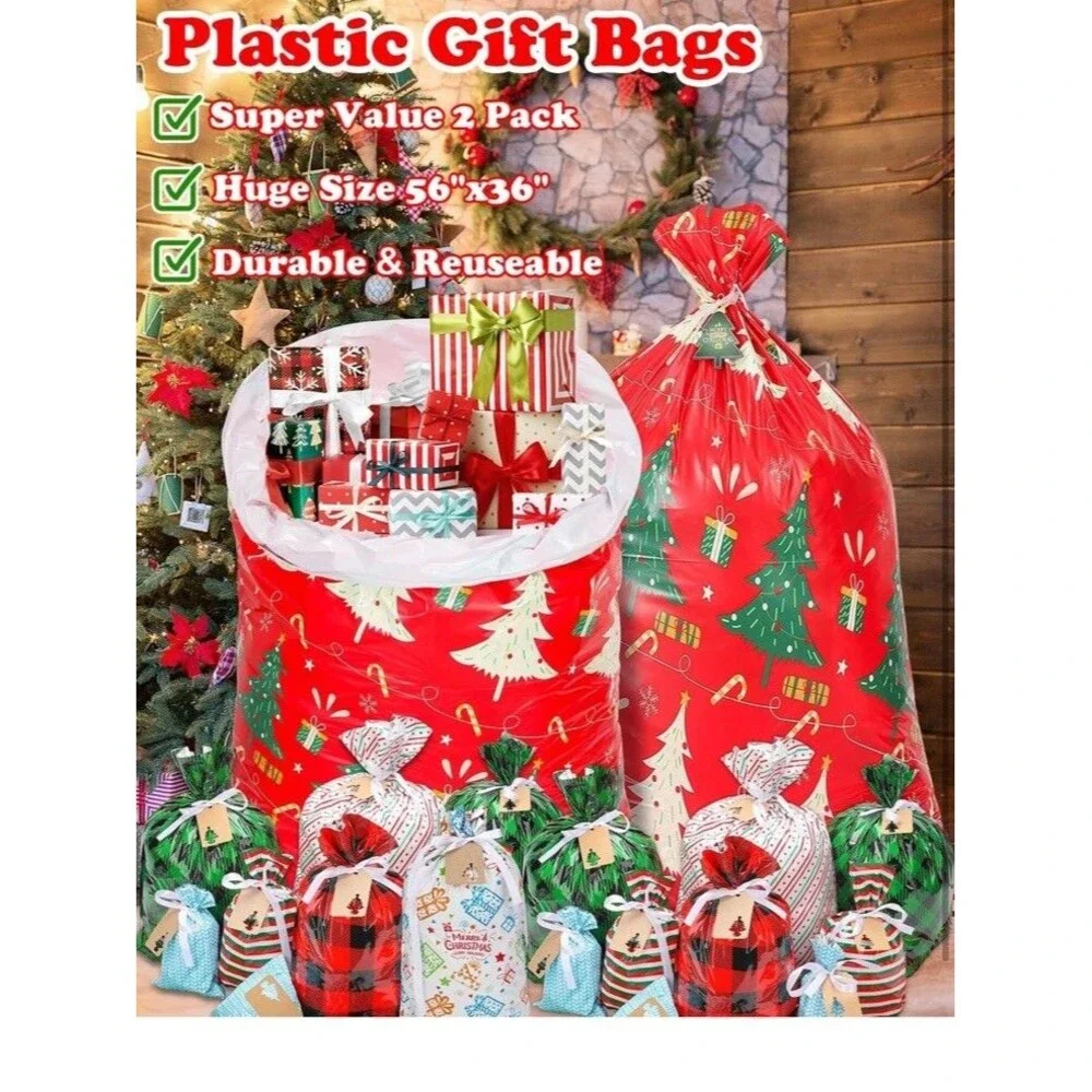 Large Christmas Gift Bags 2PCS 56